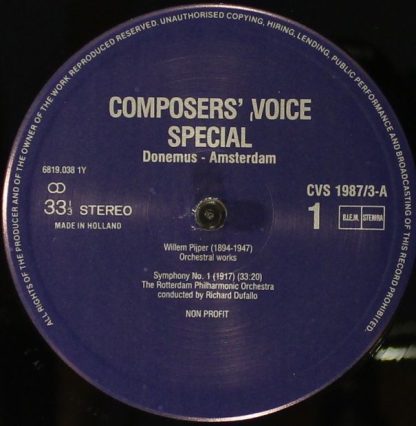 Composers' Voice CVS 1987/1 - Historic Recordings - Image 8