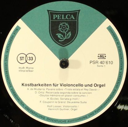 Pelca PSR 40610 - Kostbarkeiten Für Violoncello Und Orgel - Image 4