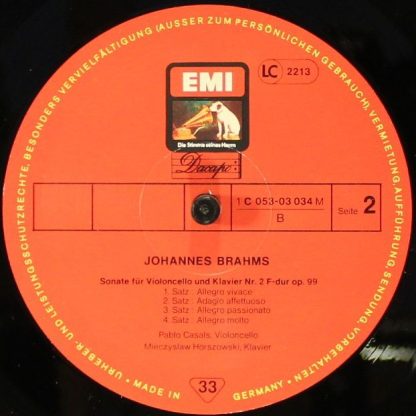 His Master's Voice 1C 053-03 034 M - Johannes Brahms Doppelkonze - Image 4