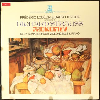 Erato STU 70854 - Deux Sonates Pour Violoncelle & Piano