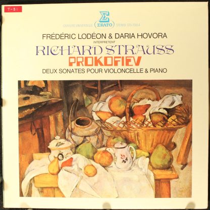 Erato STU 70854 - Deux Sonates Pour Violoncelle & Piano