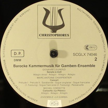 Christophorus SCGLX 74046 - Barocke Kammermusik Für Gamben - Ens - Image 6