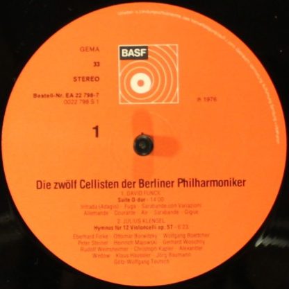 BASF EA 227 987 - 12 Cellisten Der Berliner Philharmoniker - Image 5