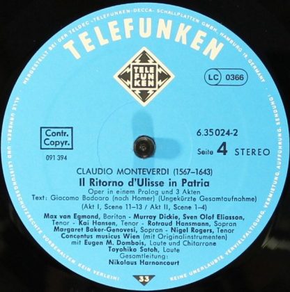 Telefunken SKB 23-T/1-4 - Il Ritorno D'Ulisse In Patria (Dramma - Image 11