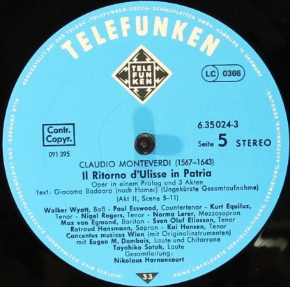 Telefunken SKB 23-T/1-4 - Il Ritorno D'Ulisse In Patria (Dramma - Image 7