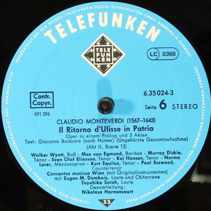 Telefunken SKB 23-T/1-4 - Il Ritorno D'Ulisse In Patria (Dramma - Image 9