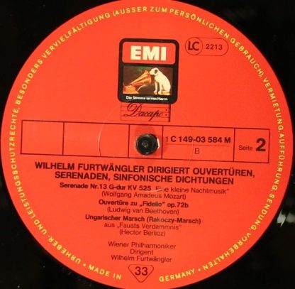 His Master's Voice 1C 149- 03584 - Ouverturen Serenaden Sinfonis - Image 9