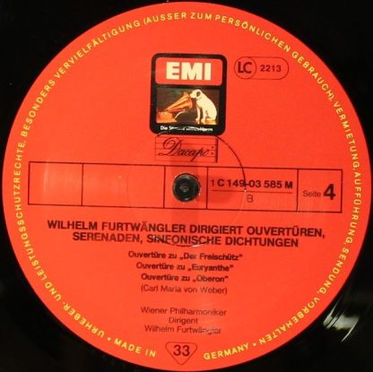 His Master's Voice 1C 149- 03584 - Ouverturen Serenaden Sinfonis - Image 5