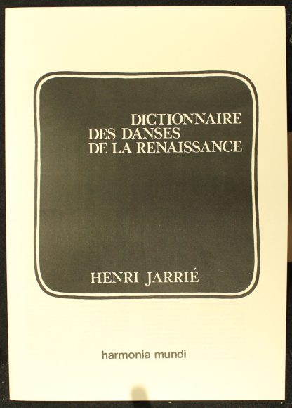 Harmonia Mundi HM 3446 - Dictionnaire Des Danses De La Renaissan - Image 3