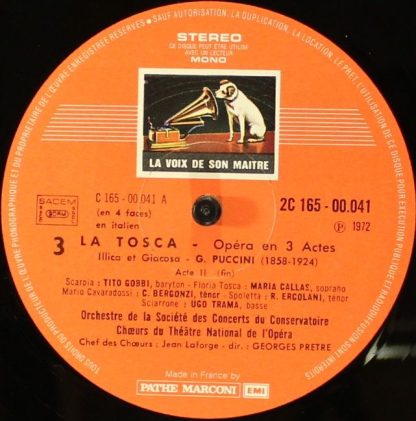 La Voix De Son Maître 2C 165 00040/1 - Tosca - Image 7