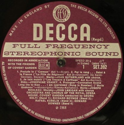 DECCA SET 392-3 - Covent Garden Opera, Anniversary Album - Image 5