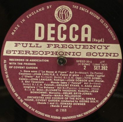 DECCA SET 392-3 - Covent Garden Opera, Anniversary Album - Image 6