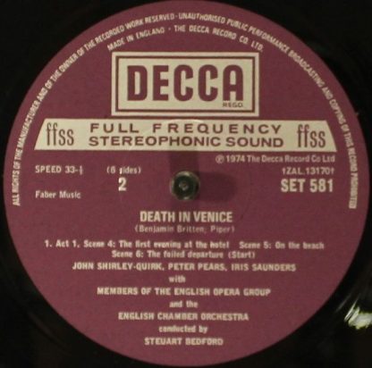 DECCA SET 581-3 - Death In Venice - Image 8