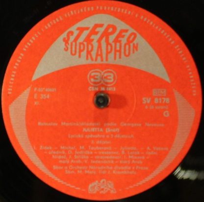 Supraphon SV 8176 - Julietta - Lyrische Oper - Image 7