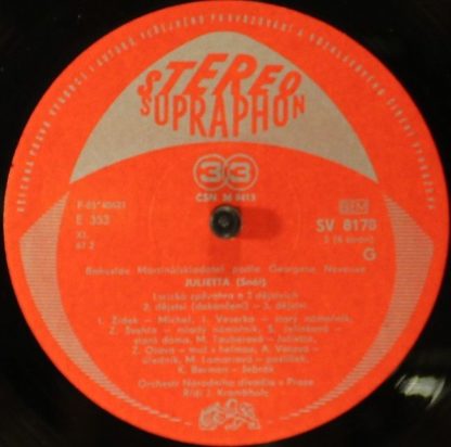 Supraphon SV 8176 - Julietta - Lyrische Oper - Image 8