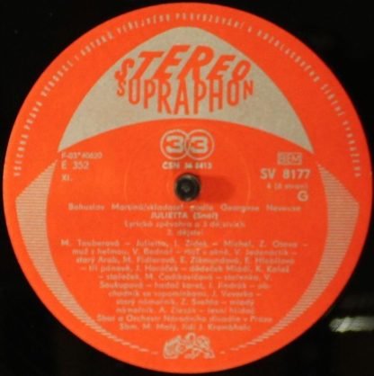 Supraphon SV 8176 - Julietta - Lyrische Oper - Image 4