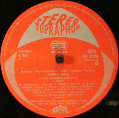 Supraphon SV 8176 - Julietta - Lyrische Oper - Image 5