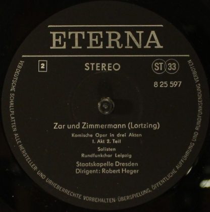 Eterna 8 25 597 - 599 - Zar Und Zimmermann - Image 9
