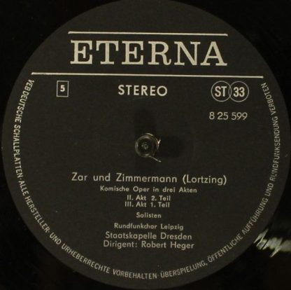 Eterna 8 25 597 - 599 - Zar Und Zimmermann - Image 6