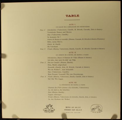 La Voix De Son Maître SAN 101 ET 102 F - La Veuve Joyeuse - Image 4