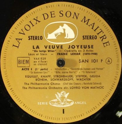La Voix De Son Maître SAN 101 ET 102 F - La Veuve Joyeuse - Image 7