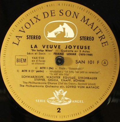 La Voix De Son Maître SAN 101 ET 102 F - La Veuve Joyeuse - Image 8