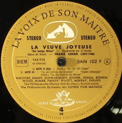 La Voix De Son Maître SAN 101 ET 102 F - La Veuve Joyeuse - Image 5