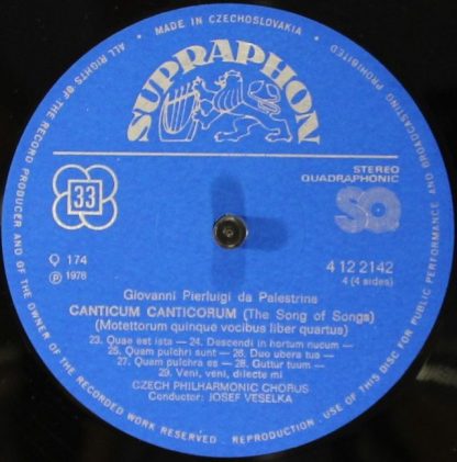 Supraphon 1412 2141-2 - The Song Of Songs - Image 8