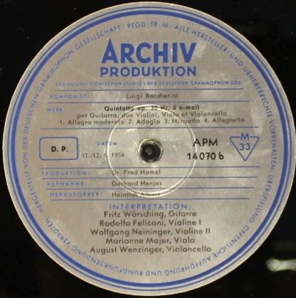 Archiv Produktion 14070 - Concerto Per Il Violoncello Obligato O - Image 8