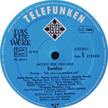 Telefunken 6.35014 ER - Euridice - Image 2