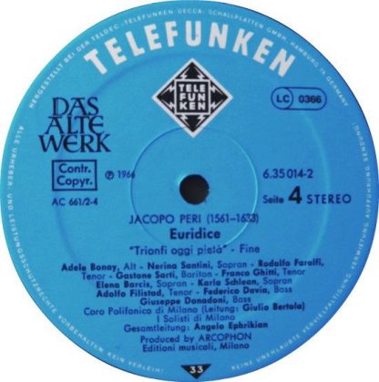 Telefunken 6.35014 ER - Euridice - Image 5