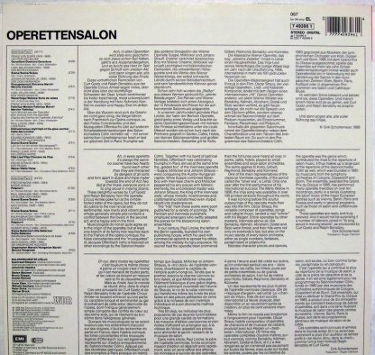 EMI 7 49396 1 - Operettensalon Salonorchester Cölln/ Le Nouveau - Image 3