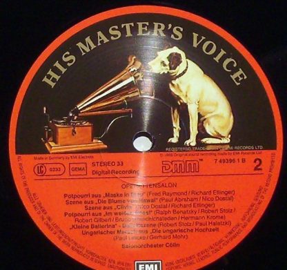 EMI 7 49396 1 - Operettensalon Salonorchester Cölln/ Le Nouveau - Image 5