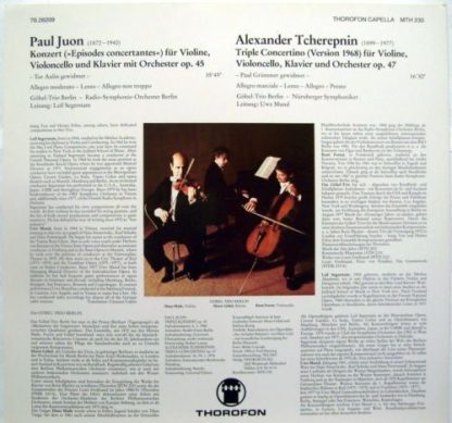 Thorofon Capella MTH 230 - Tripelkonzert Op. 45, Triple Concerti - Image 5