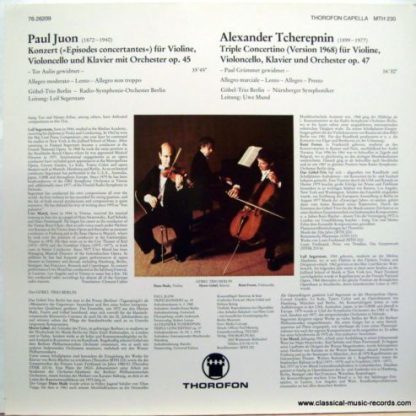 Thorofon Capella MTH 230 - Tripelkonzert Op. 45, Triple Concerti - Image 6