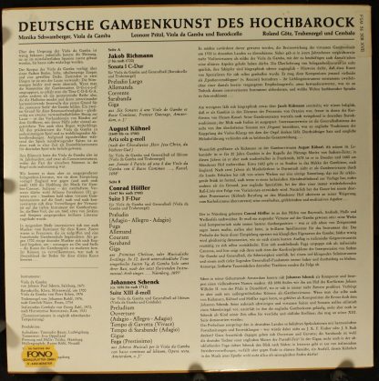 Studio XVII Augsburg 66.22509 - Deutsche Gambenkunst Des Hochbar - Image 2