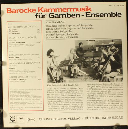 Christophorus SCGLX 74046 - Barocke Kammermusik Für Gamben - Ens - Image 2