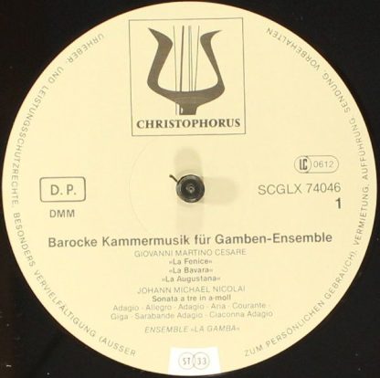 Christophorus SCGLX 74046 - Barocke Kammermusik Für Gamben - Ens - Image 5