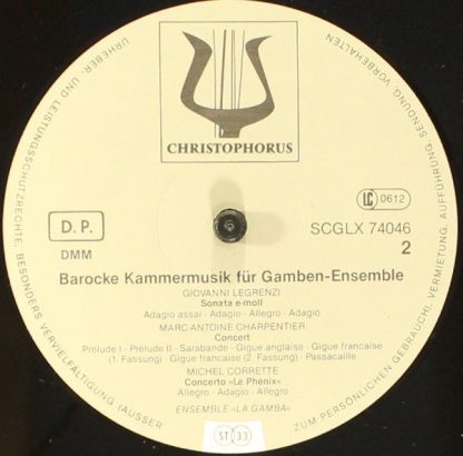 Christophorus SCGLX 74046 - Barocke Kammermusik Für Gamben - Ens - Image 6