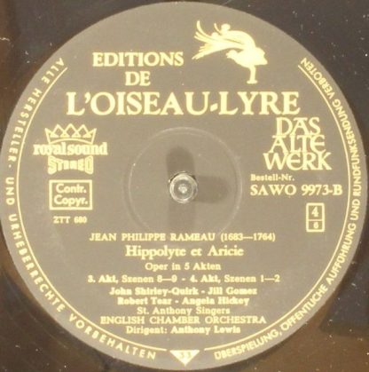 Das Alte Werk SAWO 9972/74-B - Hippolyte et Aricie - Lyrische Tr - Image 10