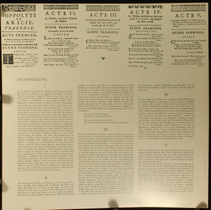 Das Alte Werk SAWO 9972/74-B - Hippolyte et Aricie - Lyrische Tr - Image 4