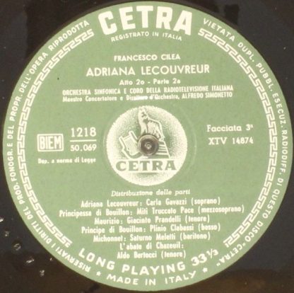 Cetra 1218 - Adriana Lecouvreur - Image 5