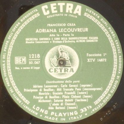 Cetra 1218 - Adriana Lecouvreur - Image 7