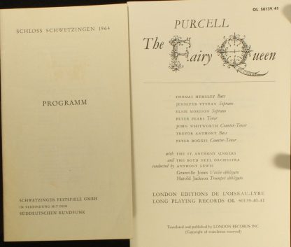 Éditions De L'Oiseau-Lyre OL. 50139 - Purcell - The Fairy Queen - Image 3