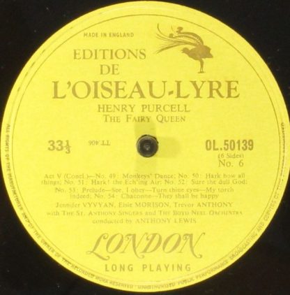 Éditions De L'Oiseau-Lyre OL. 50139 - Purcell - The Fairy Queen - Image 6