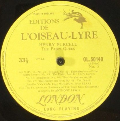 Éditions De L'Oiseau-Lyre OL. 50139 - Purcell - The Fairy Queen - Image 9