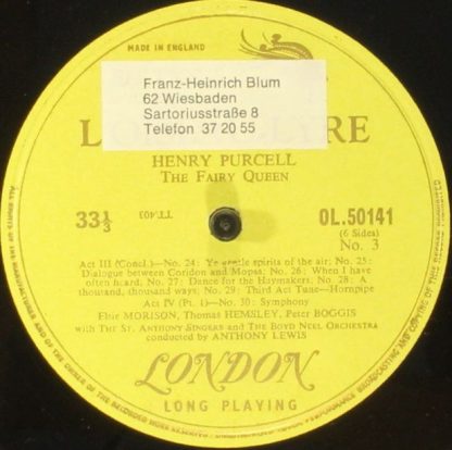 Éditions De L'Oiseau-Lyre OL. 50139 - Purcell - The Fairy Queen - Image 5