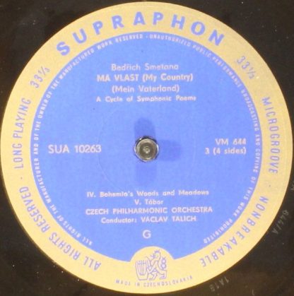 Supraphon SUA 10262/263 - Má Vlast - My Country - Image 4