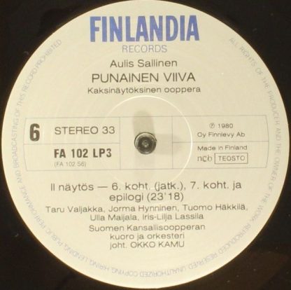 Finlandia Records FA 102 LP3 - The Red Line - Image 5