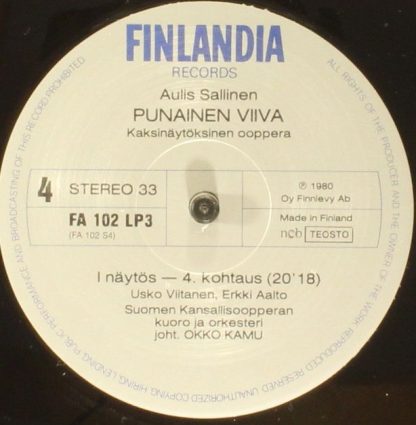 Finlandia Records FA 102 LP3 - The Red Line - Image 7
